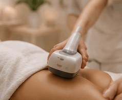 Tratamiento corporal con aparatología sobre la espalda